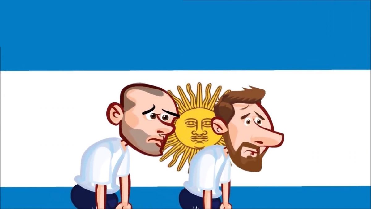 انیمیشن طنز بازی فرانسه 4-3 آرژانتین