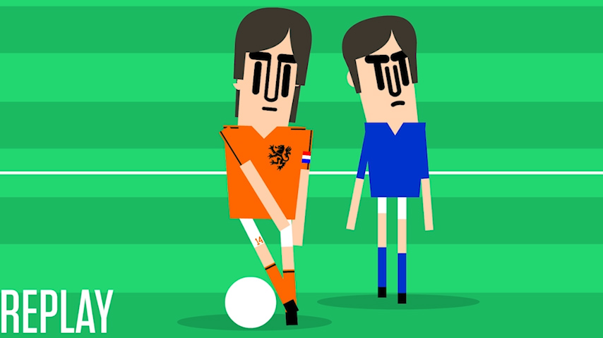 انیمیشن تایم / دریبل معروف به چرخش کرایف در جام جهانی 1974