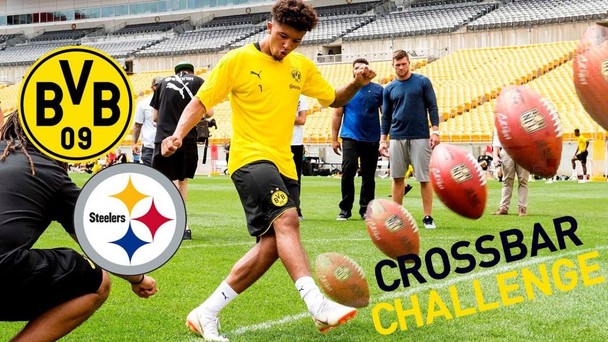 چالش تیر دروازه در تمرین دورتموند