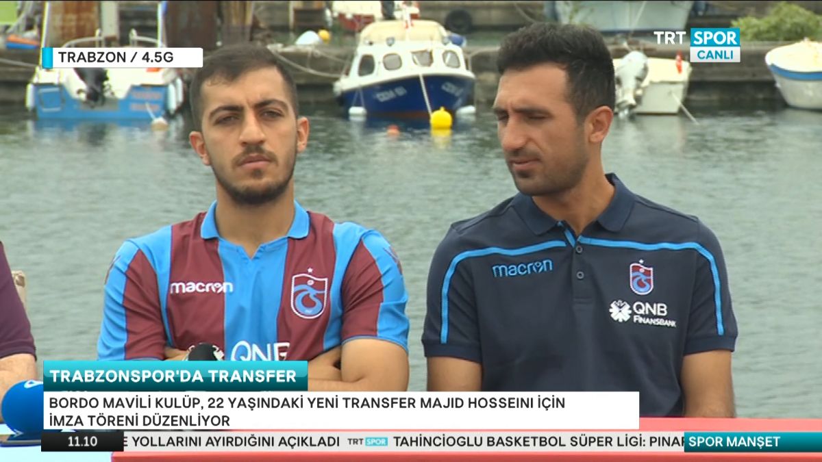 مراسم معارفه سید مجید حسینی در باشگاه ترابزون اسپور ترکیه