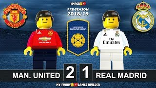 شبیه سازی بازی منچستریونایتد 2-1 رئال مادرید با عروسک لگو