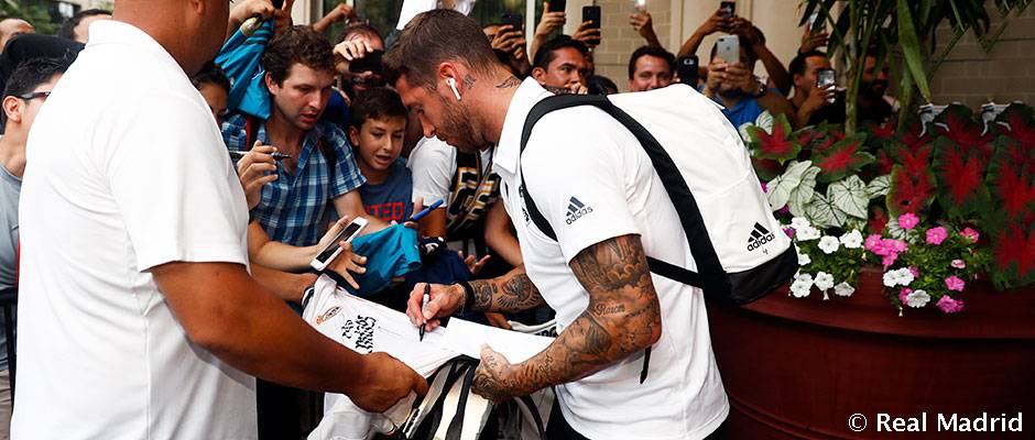 سفر بازیکنان رئال مادرید به واشنگتن