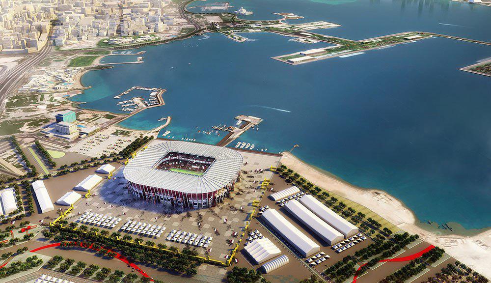 آغاز ساخت عجیب ترین استادیوم جام جهانی 2022(عکس)