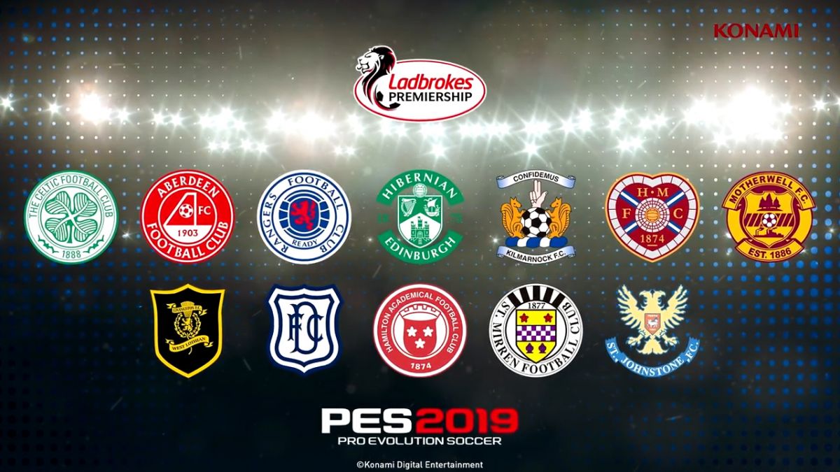 اضافه شدن لیگ اسکاتلند به بازی PES 19