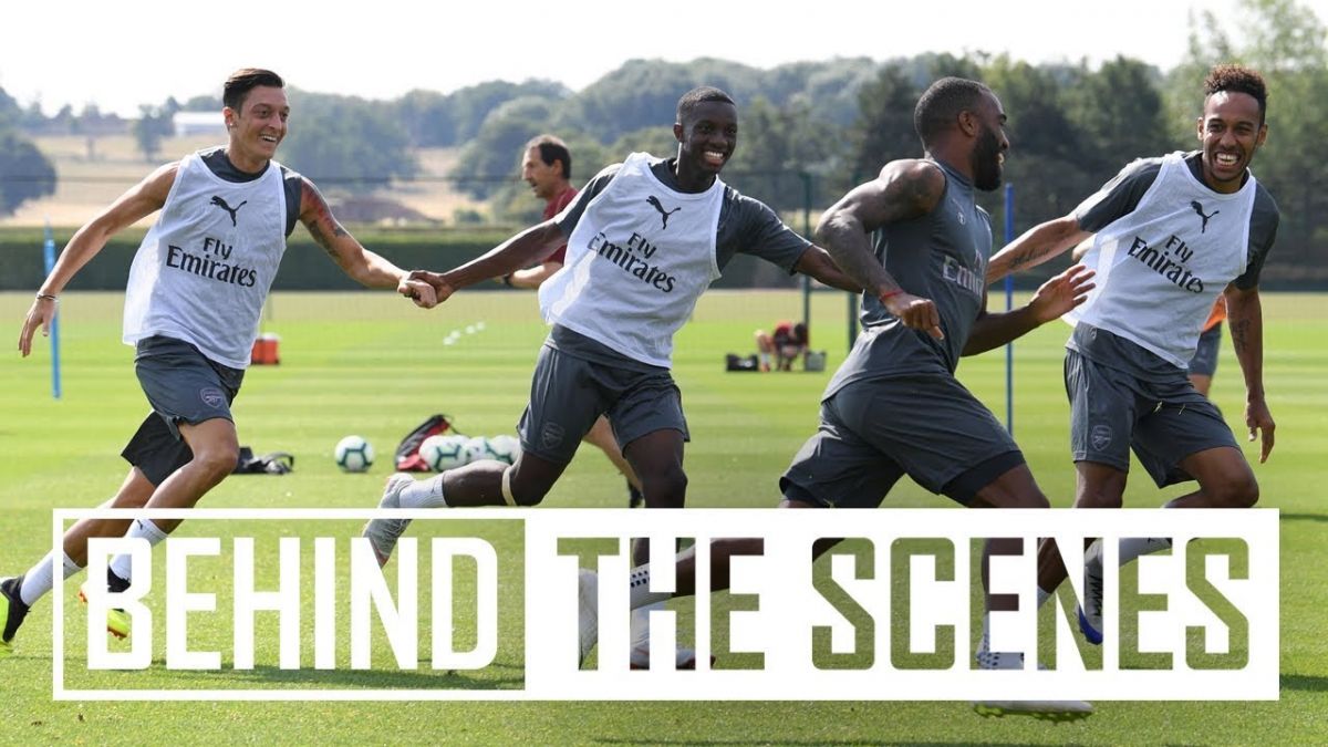 تمرین عجیب و خنده دار آرسنالی ها