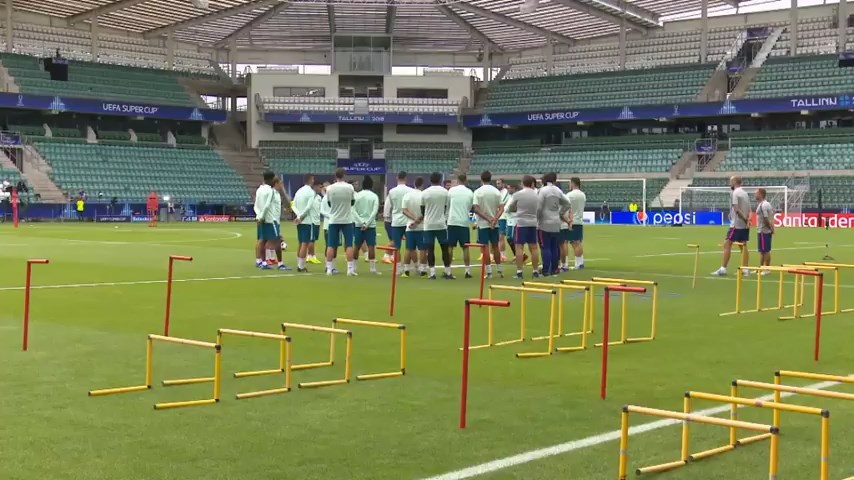 آخرین تمرین اتلتیکو مادرید پیش از سوپرکاپ