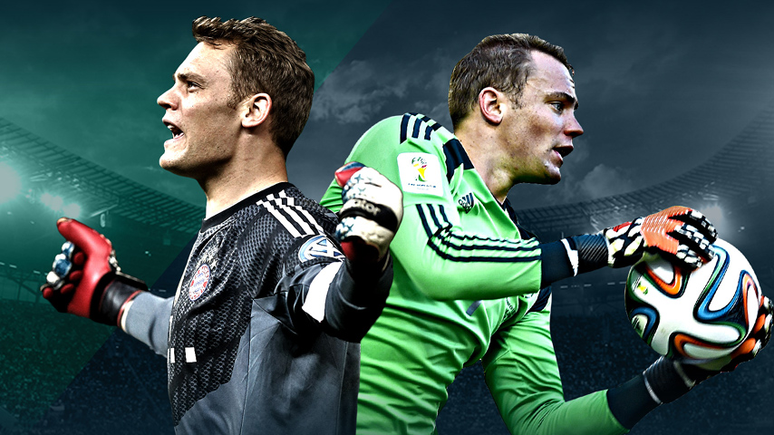 مانوئل نویر دروازه بان و مدافع آخر بایرن مونیخ