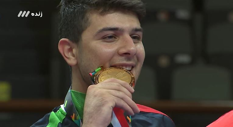 جاکارتا 2018/ مراسم اهدای مدال طلا به سعید رجبی