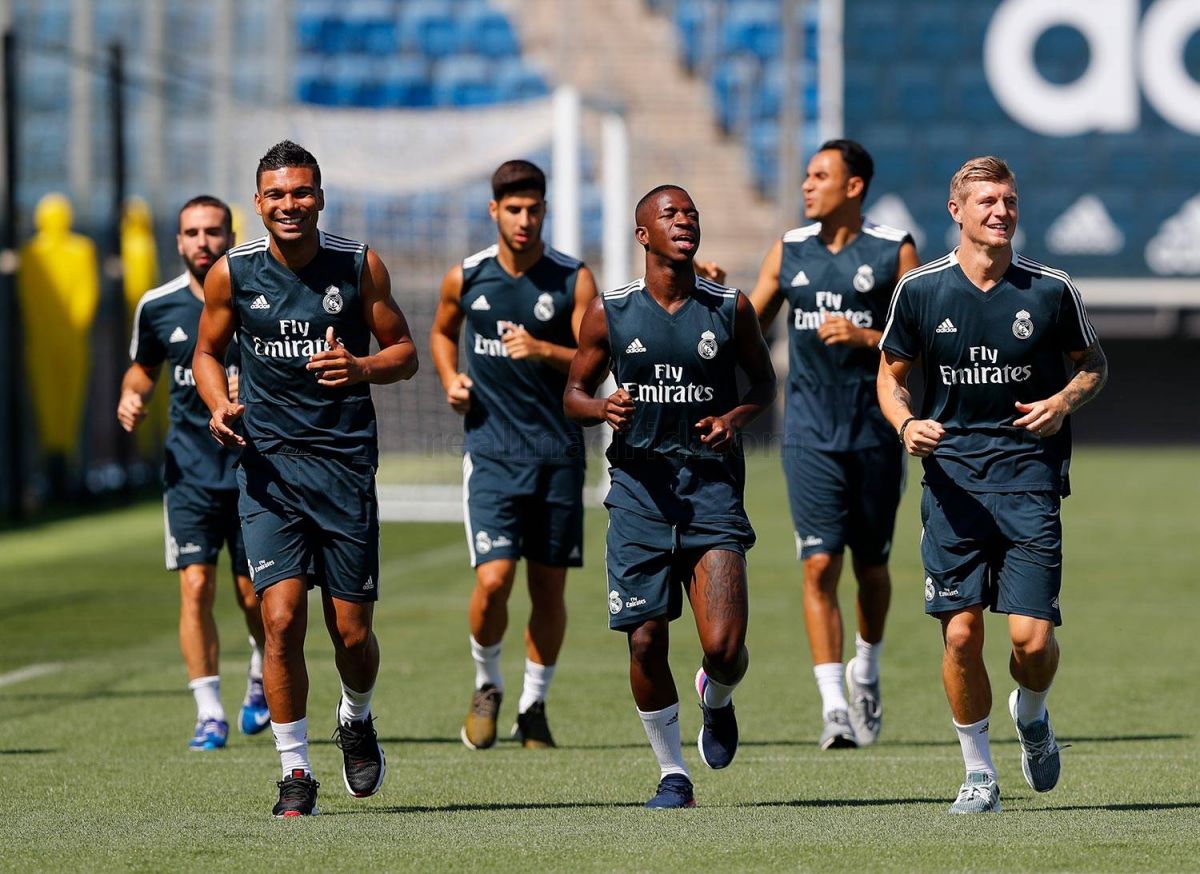 تمرین رئال مادرید پس از برتری مقابل خیرونا