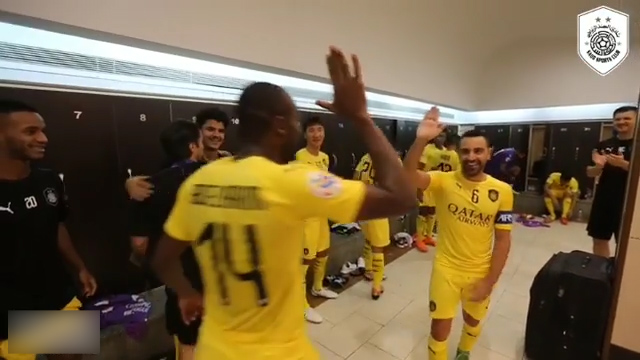 خوشحالی بازیکنان السد در رختکن بعد از برد مقابل استقلال