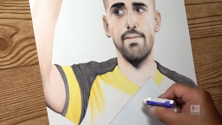 نقاشی زیبا از پاکو آلکاسر بازیکن جدید دورتموند