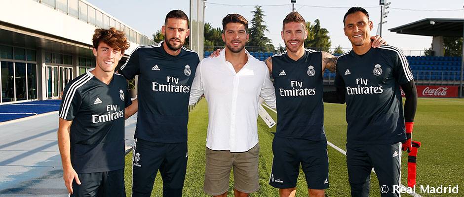 حضور قهرمان قایقرانی المپیک ریو در تمرین رئال مادرید