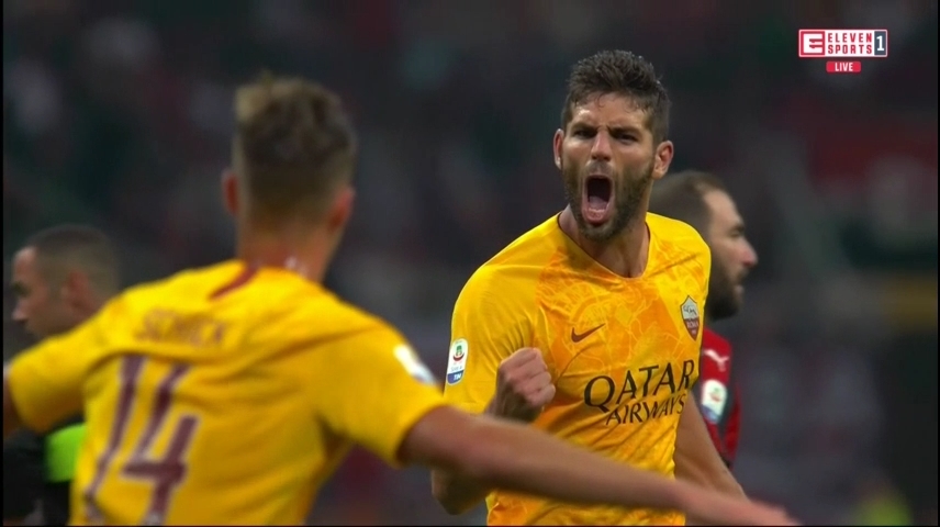 گل اول رم به آث میلان (گل زیبای فازیو)