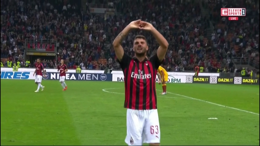 گل دقیقه 95 آث میلان به رم (کوترونه)