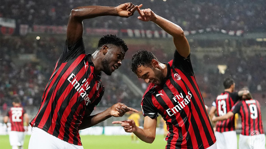 خلاصه بازی آث میلان 2-1 آاس رم (پیروزی دقیقه 95)