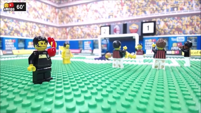 شبیه سازی بازی میلان 2-1 رم با عروسک لگو