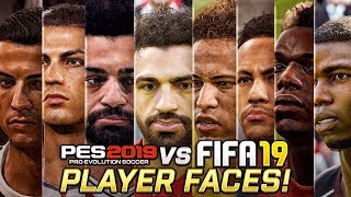 تفاوت چهره بازیکنان در PES 19 و FIFA 19