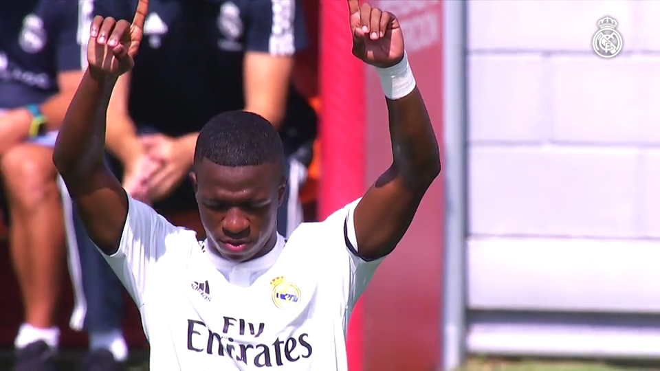 2 گل وینیسیوس در بازی رئال مادرید کاستیا و اتلتیکو مادرید B