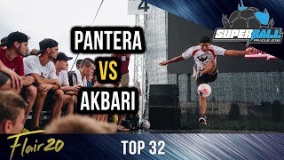 حرکات نمایشی محمد اکبری در مسابقات سوپربال 2018