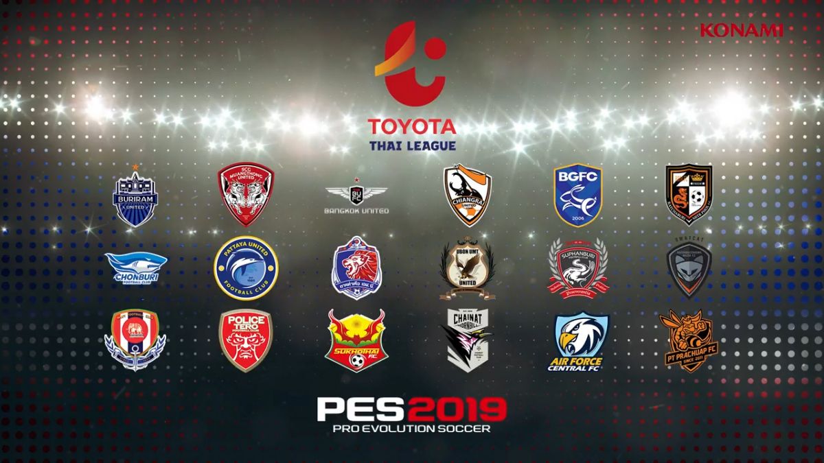 اضافه شدن لیگ تایلند به بازی PES 19