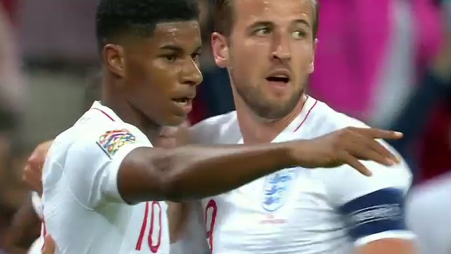 گل اول انگلیس به اسپانیا (رشفورد)