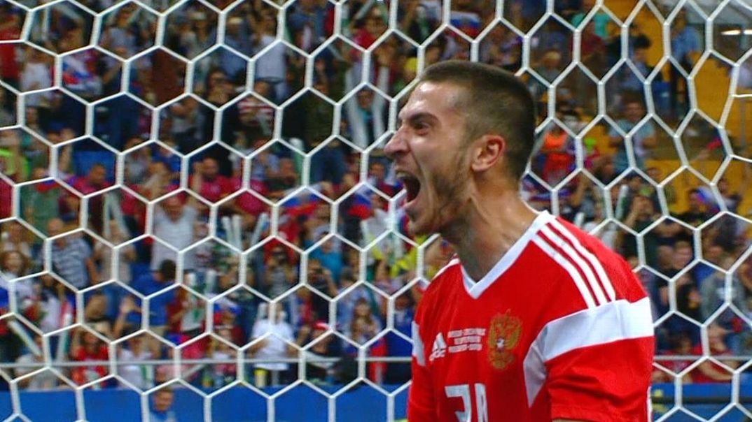 خلاصه بازی روسیه 5-1 جمهوری چک