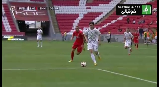 پاس گل فداکارانه سردار آزمون مقابل کراسنویارسک