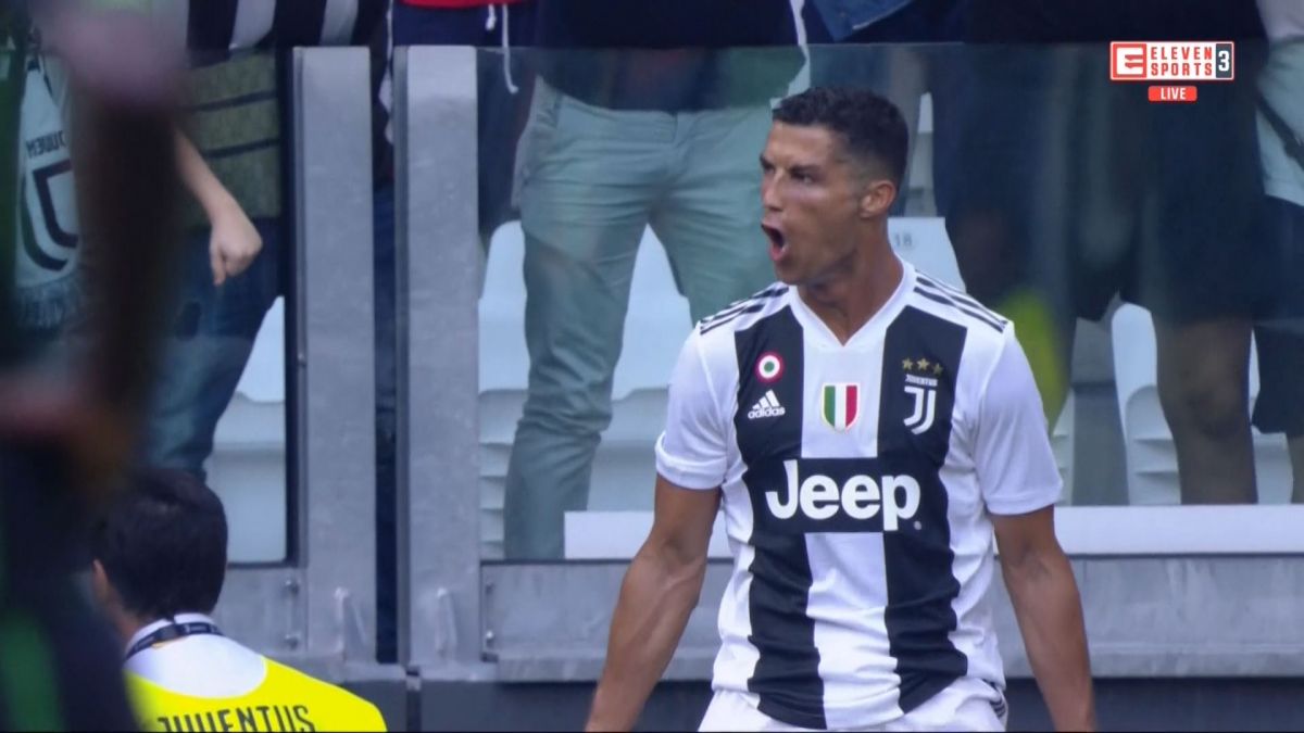 گل دوم یوونتوس به ساسولو (دبل رونالدو)