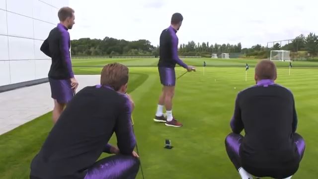 چالش جذاب گلف بازیکنان تاتنهام