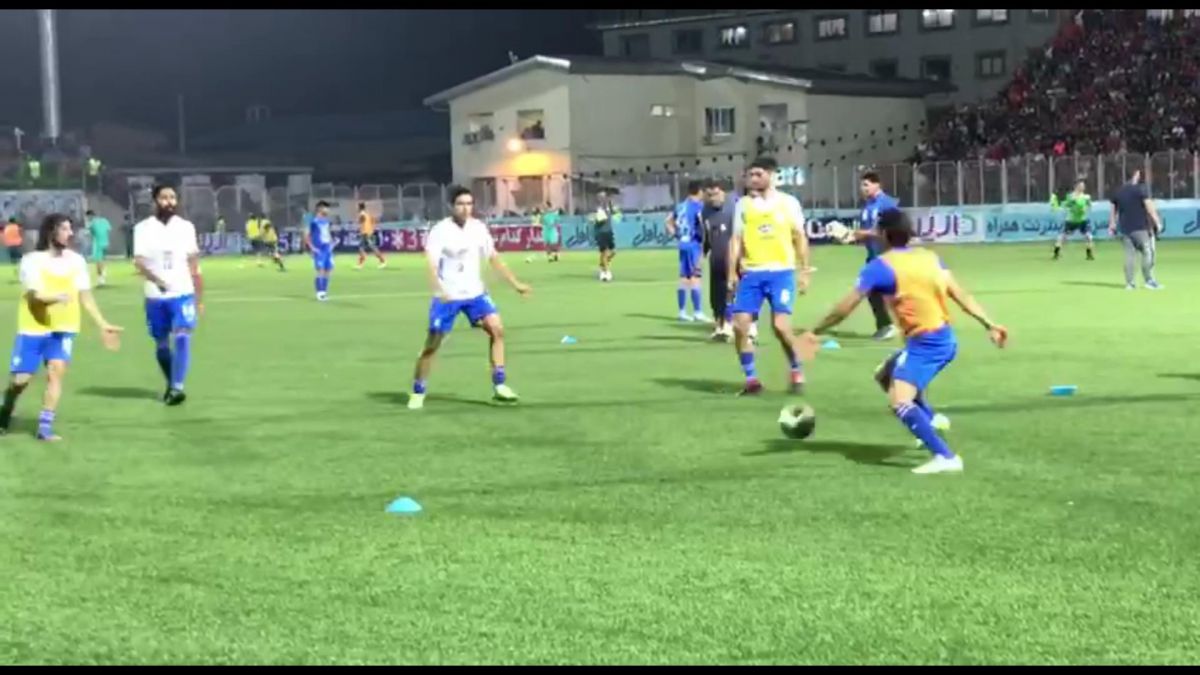 اختصاصی/ گرم کردن بازیکنان استقلال پیش از دیدار مقابل نساجی