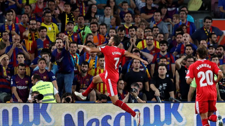 گل دوم خیرونا به بارسلونا (استوانی)