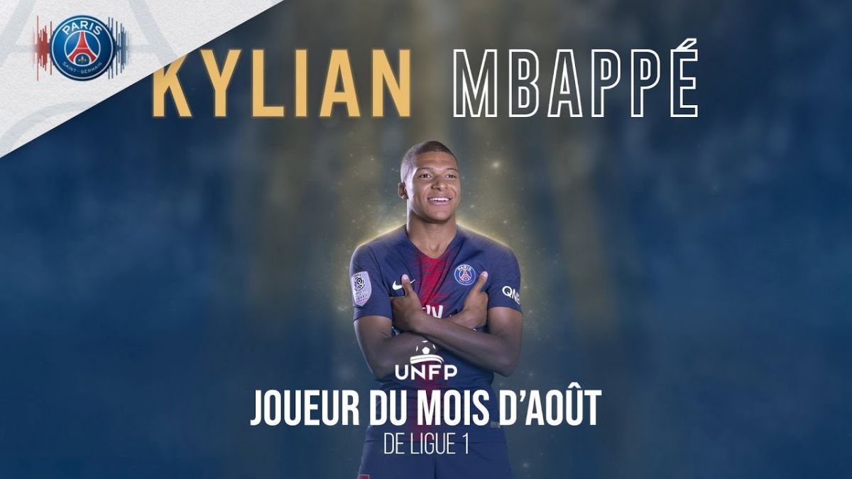 امباپه بهترین بازیکن ماه آگوست پاری سن ژرمن