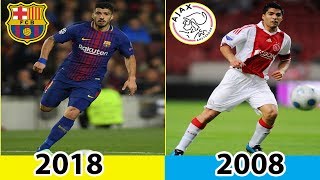 تیم های بازیکنان حال حاضر بارسلونا در 10 سال پیش