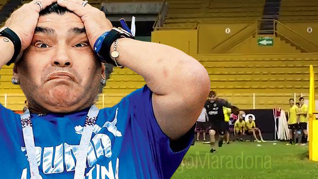 حرکت عجیب مارادونا در تمرین دورادوس