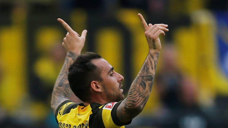 خلاصه بازی دورتموند 4-3 آگسبورگ (هت‌تریک آلکاسر)