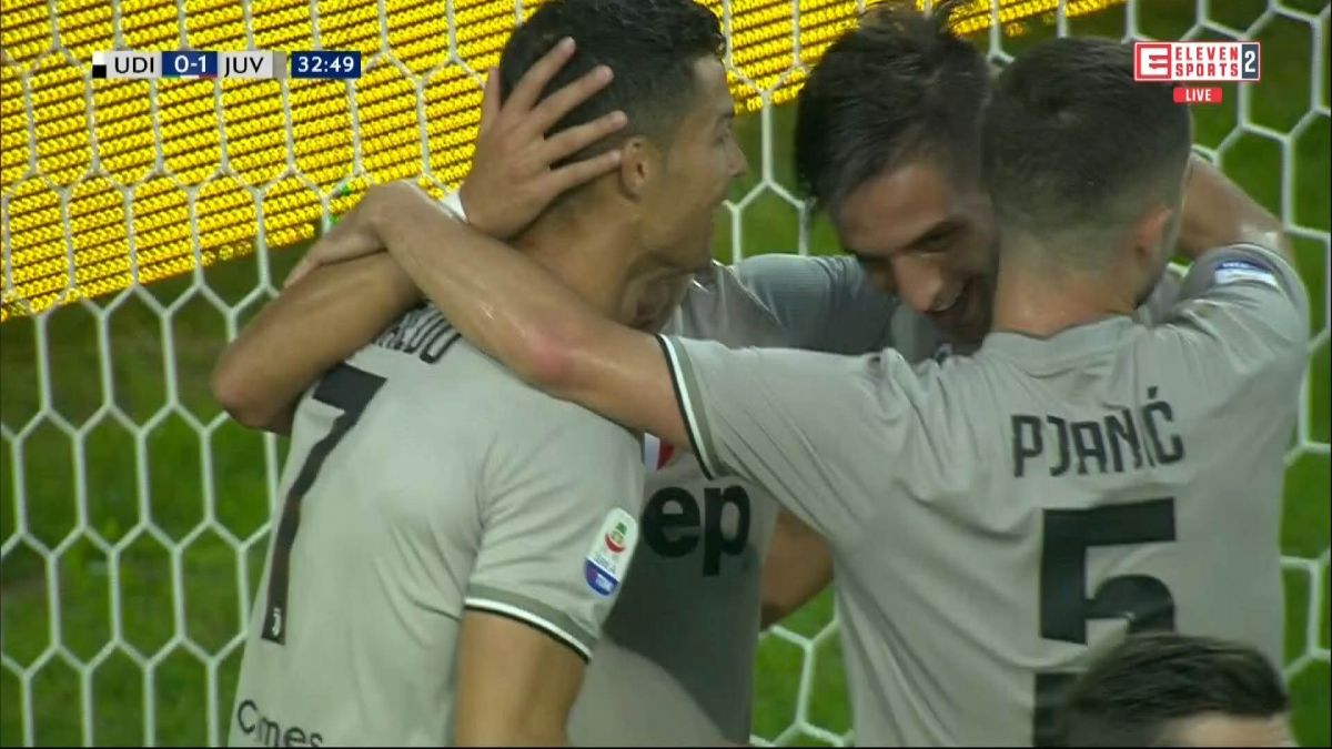 گل اول یوونتوس به اودینزه (رودریگو بنتانکور)