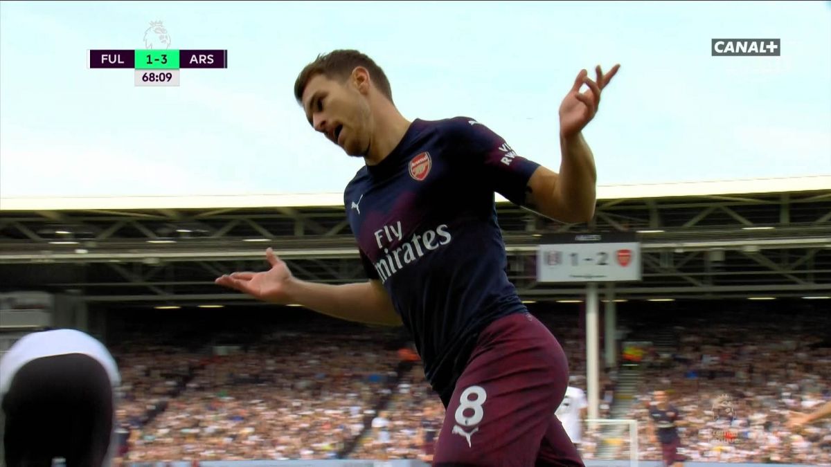 گل زیبای رمزی یک دقیقه پس از ورود به زمین مقابل فولام