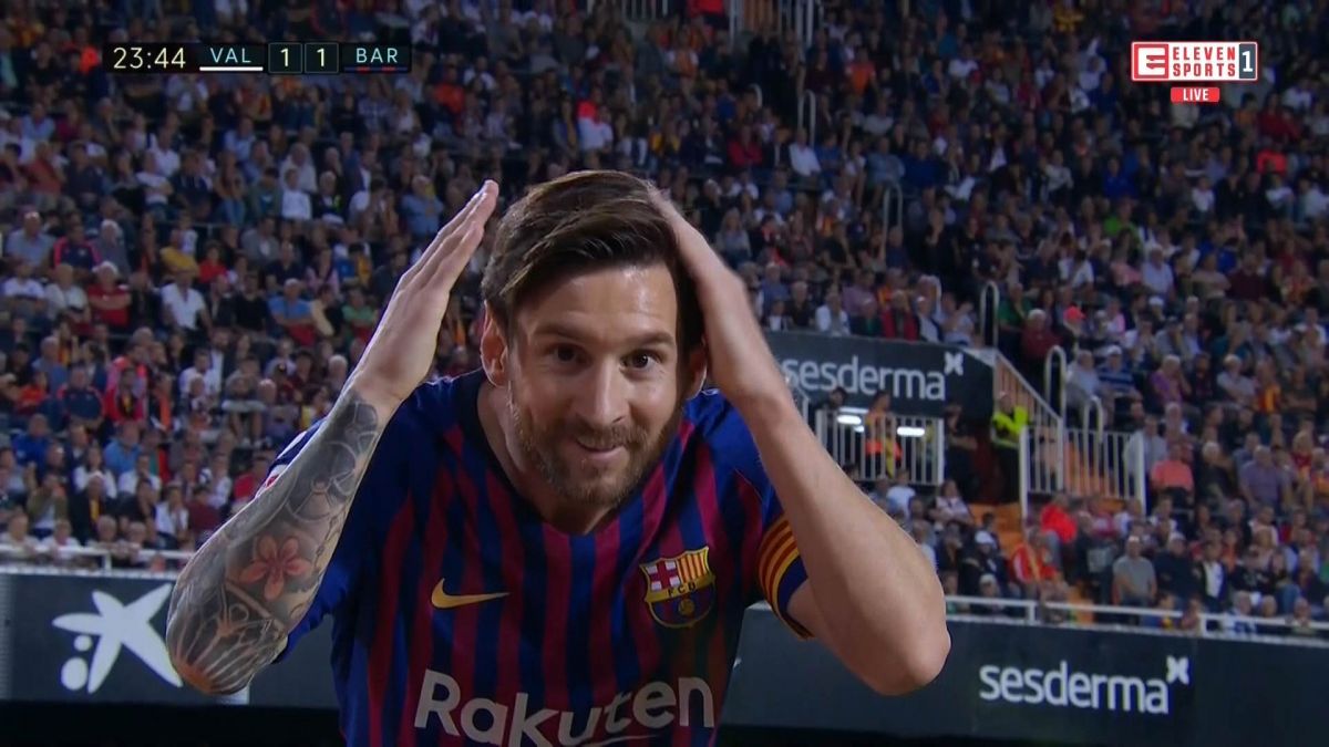 گل زیبای مسی/ گل تساوی بارسلونا به والنسیا