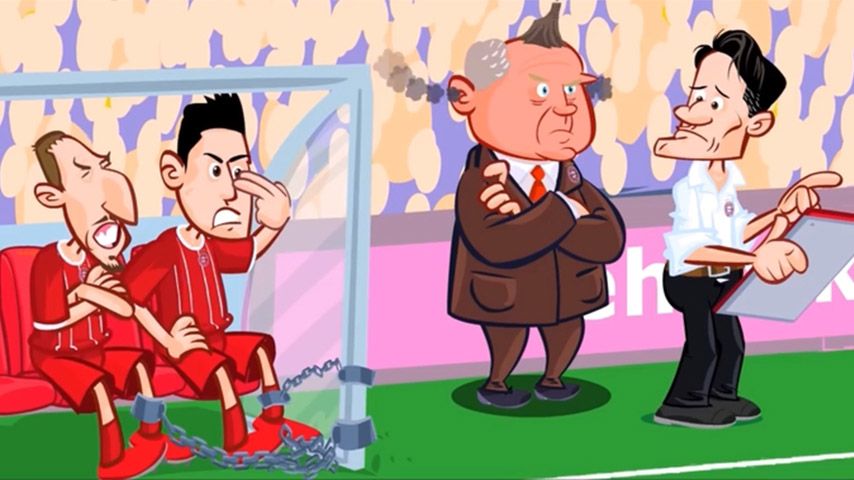 انیمیشن طنز بازی بایرن مونیخ 0-3 گلادباخ