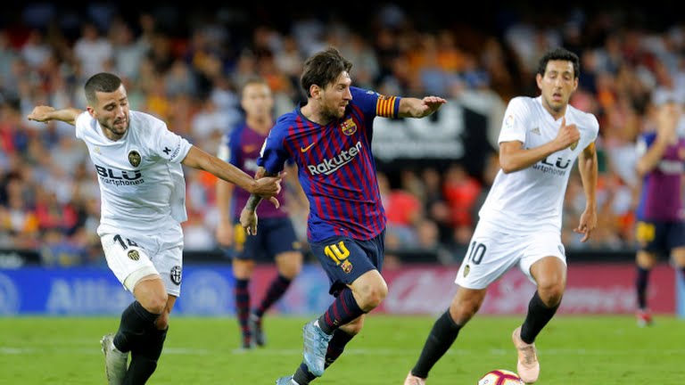 عملکرد لیونل مسی مقابل والنسیا