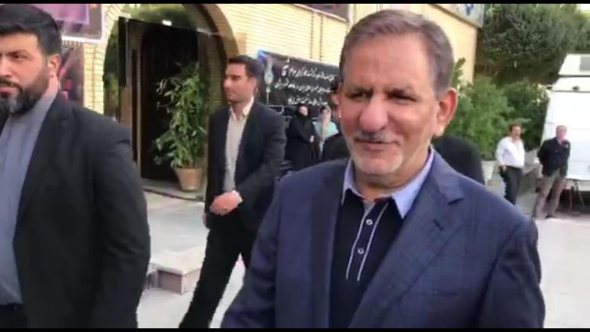 اختصاصی/ حضور اسحاق جهانگیری، معاون اول رئیس جمهور در مراسم ختم بهرام شفیع