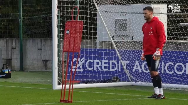 تمرین دروازه بانان تیم ملی فرانسه