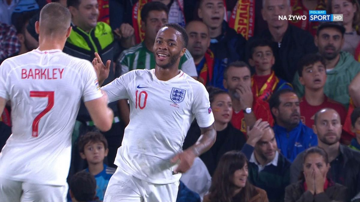 گل سوم انگلیس به اسپانیا (استرلینگ)