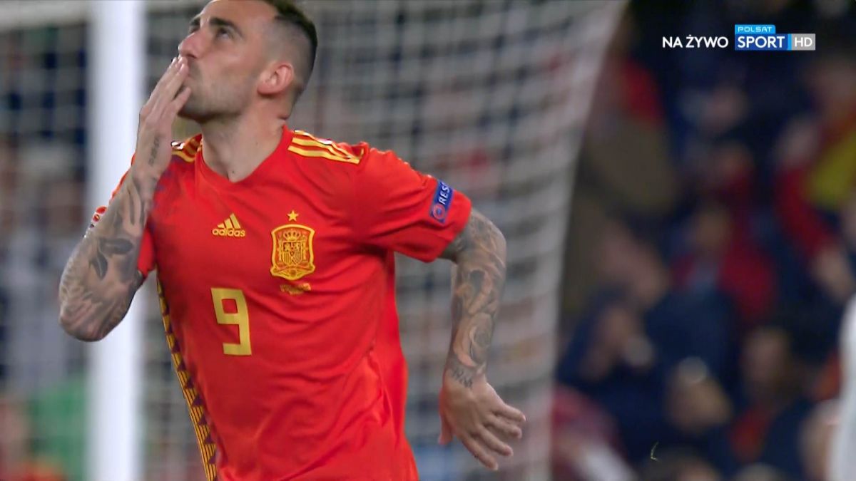 گل اول اسپانیا به انگلیس (آلکاسر / یک دقیقه پس از ورود به زمین)