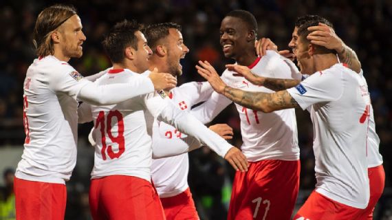 خلاصه لیگ ملتهای اروپا: ایسلند 1-2 سوئیس (سوپرگل ایسلند)