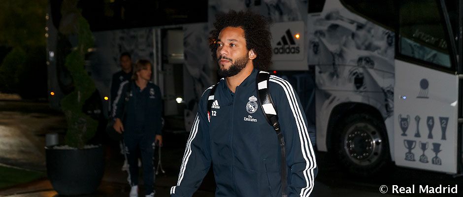 حضور بازیکنان در اردوی رئال مادرید شب قبل از بازی با لوانته