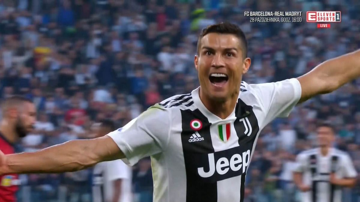 گل اول یوونتوس به جنوا (رونالدو)