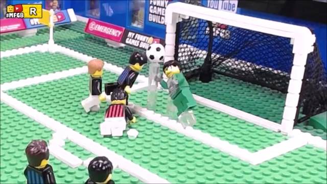 شبیه سازی بازی اینتر 1-0 میلان با عروسک لگو