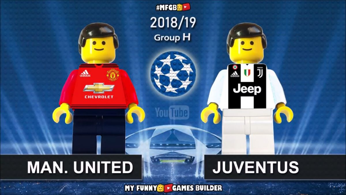 شبیه سازی بازی منچستریونایتد 0-1 یوونتوس با عروسک لگو