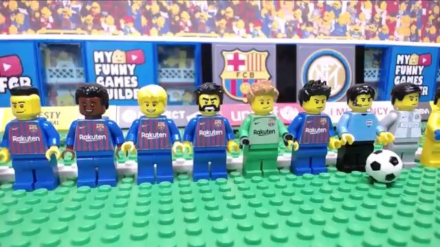 شبیه سازی بازی بارسلونا 2-0 اینتر با عروسک لگو